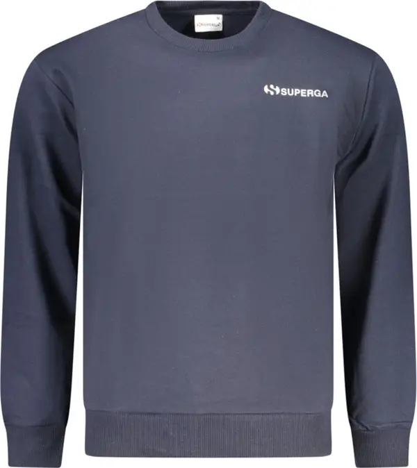 Blue Cotton Men's Sweatshirt