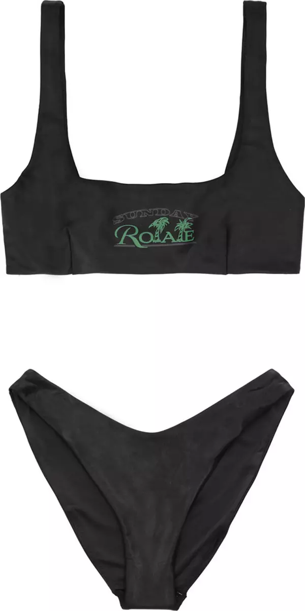 Black Polyester Bikini