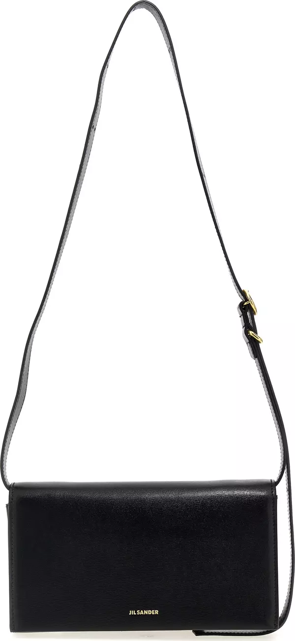 Black Leather Crossbody Bag