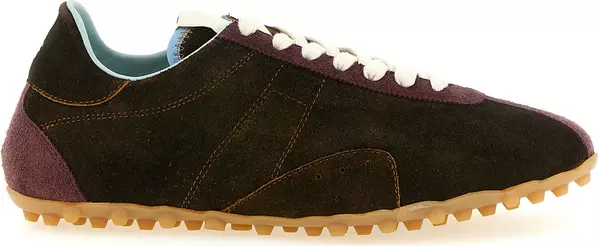 Brown Calfskin Athletic Sneakers