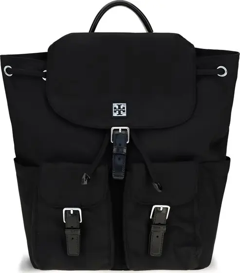 Black Nylon Backpack