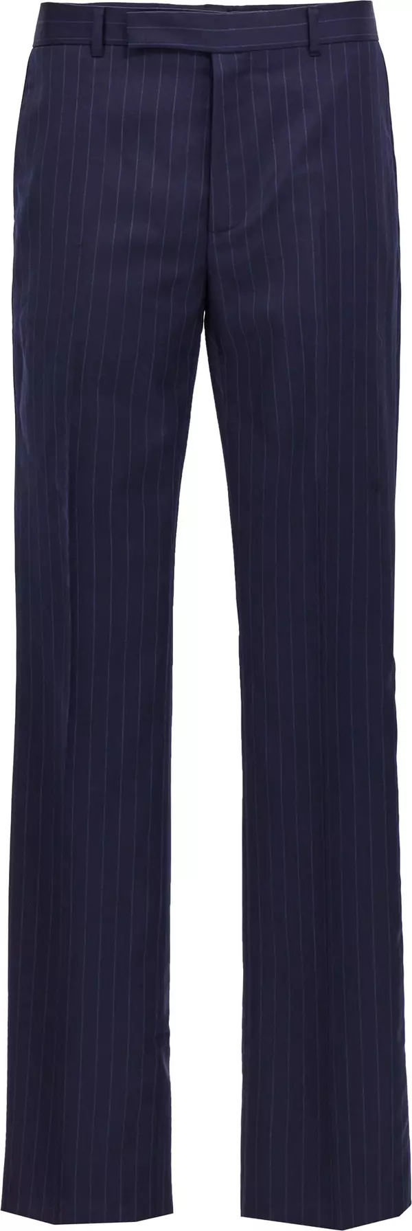 Blue Wool Dress Pants
