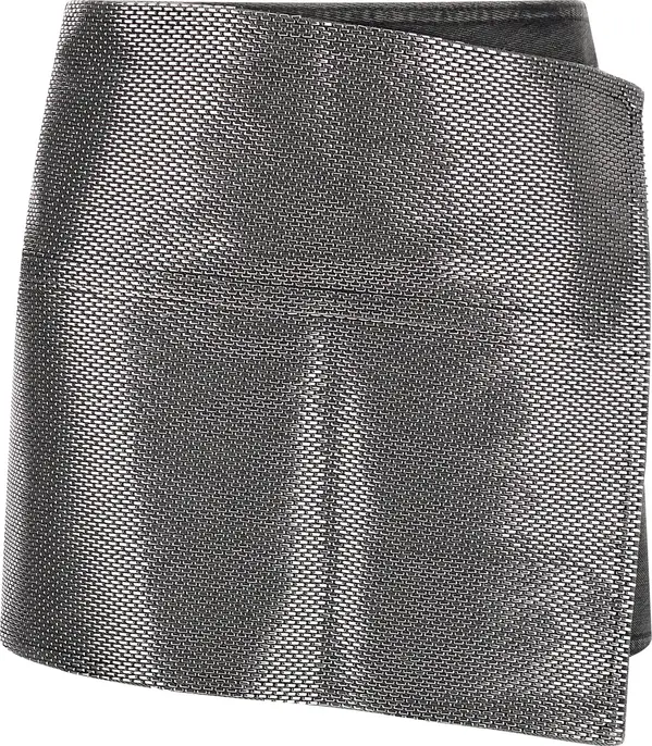 Gray Cotton Long Skirt