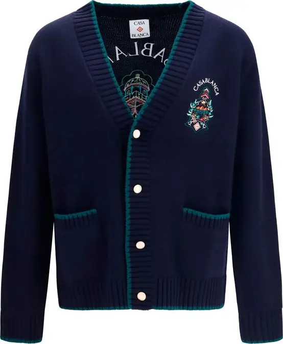 Blue Wool Oves Aries Cardigan