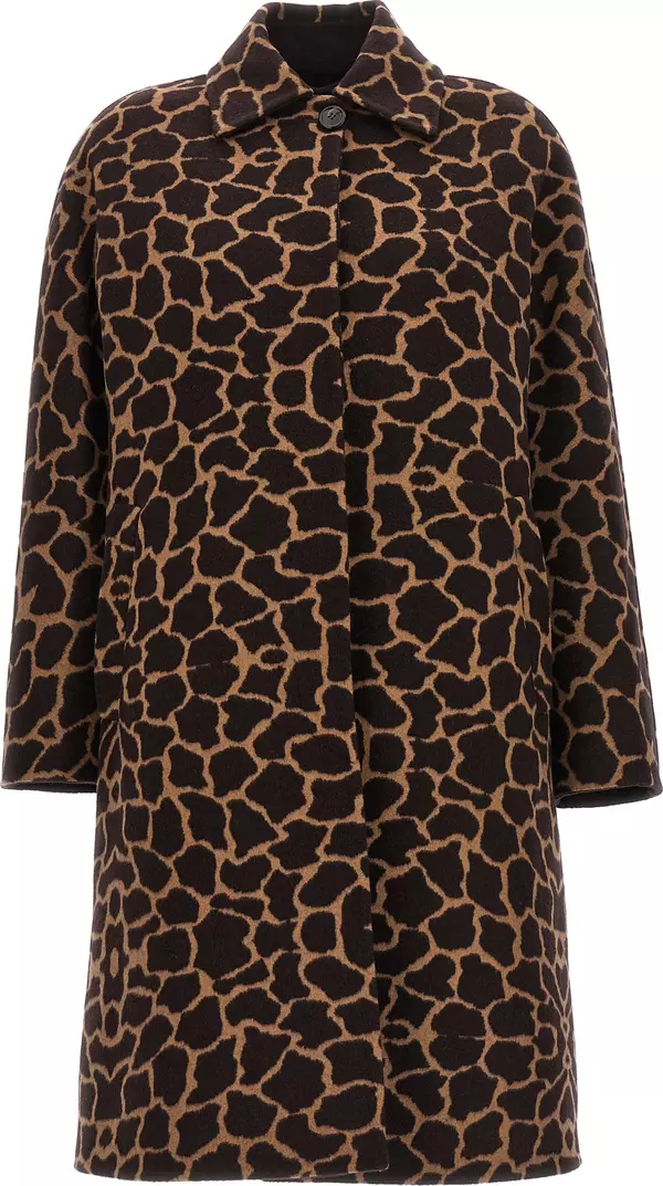 Brown Virgin Wool Coat