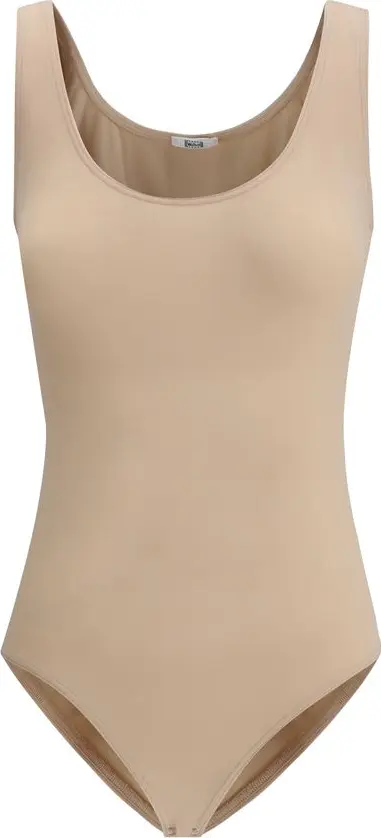 Beige Polyamide Bodysuit