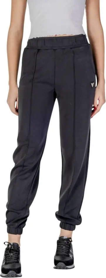 Black Polyester Joggers (Workout Pants)