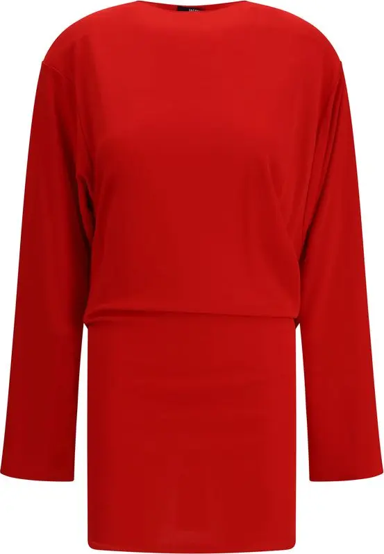 Red Viscose Cocktail Dress