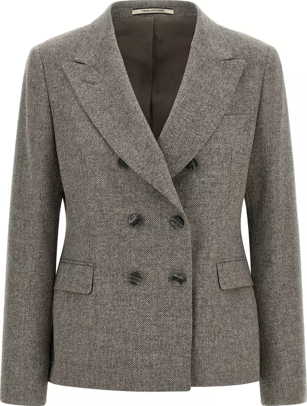 Gray Virgin Wool Blazer