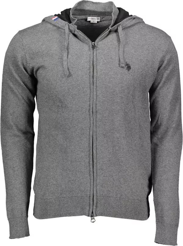 Gray Cotton Men's Sweater