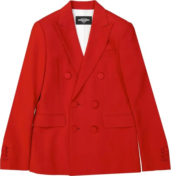 Red Viscose Blazer