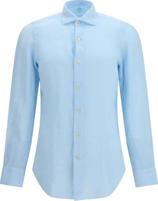 Blue Linen Longsleeve Shirt