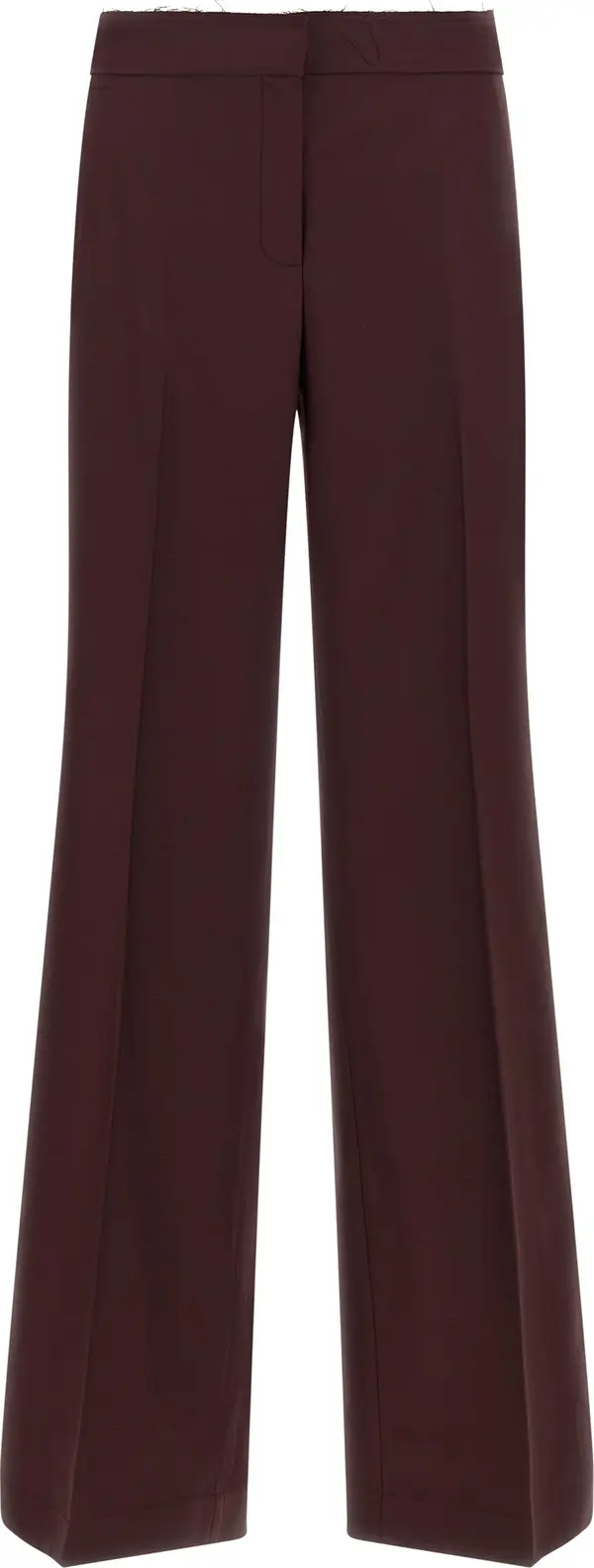 Purple Polyester Pants