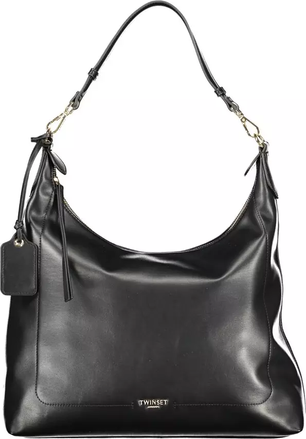 Nero Poliuretano Women Hobo Bag
