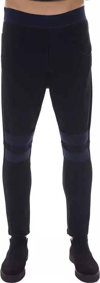 Black Viscose Men Pants