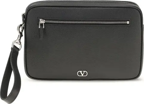 Black Calf Leather Bos Taurus Handbag