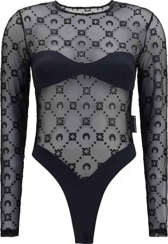 Black Polyamide Bodysuit