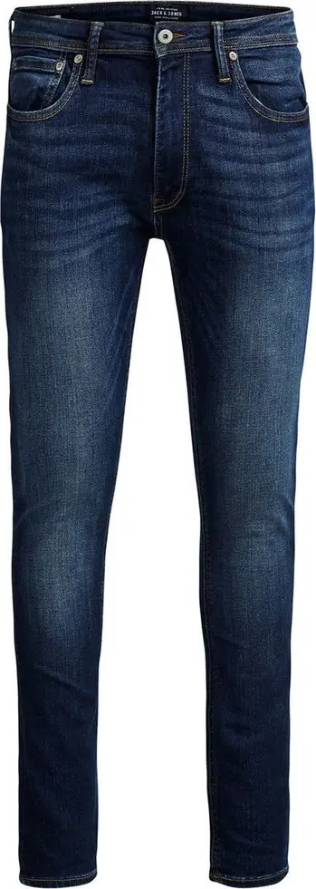 Blue Cotton Slim Fit Jeans