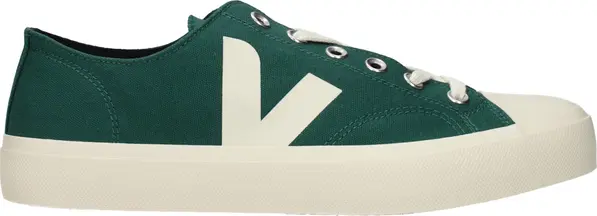 Green Fabric Low Top Sneakers