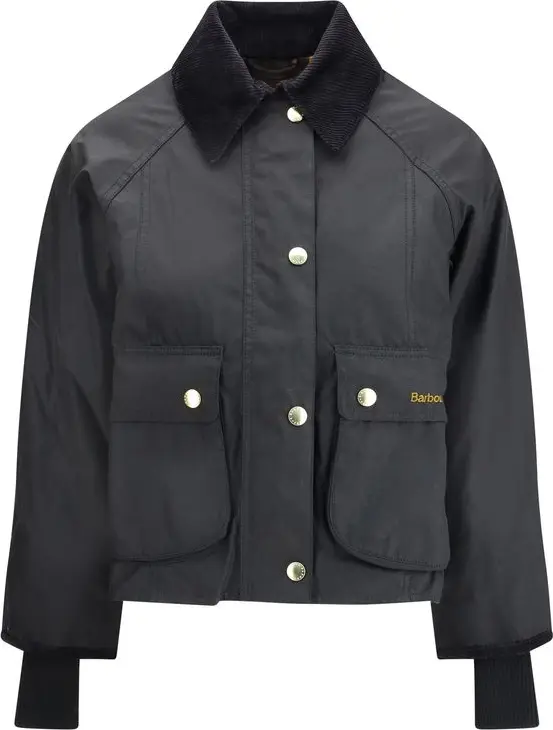 Black Cotton Full-Length Jacket