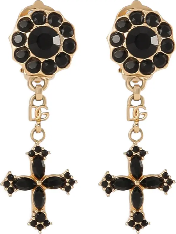 Black Brass Earrings