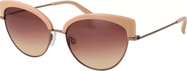 Beige Metal & Stainless Steel & Aluminum Sunglasses