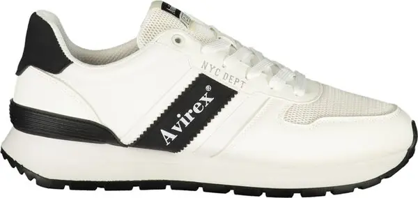 White Polyurethane Men's Sneaker