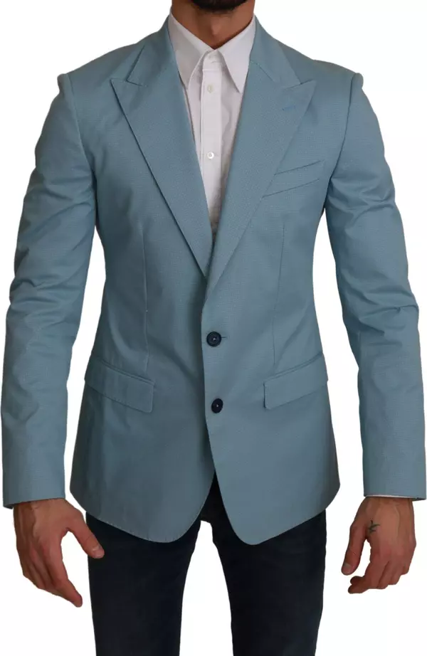 Blue Slim Fit Coat Jacket MARTINI Blazer