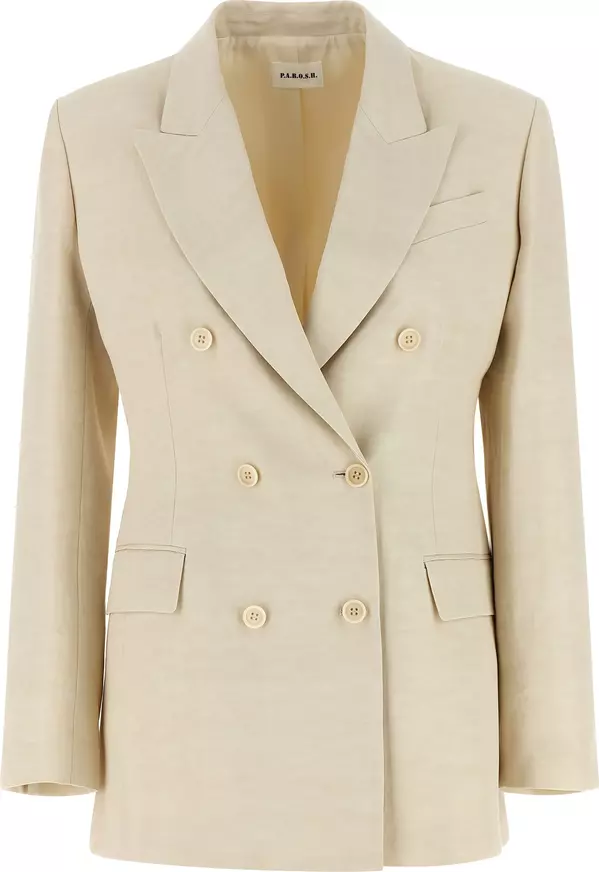 Beige Viscose Blazer