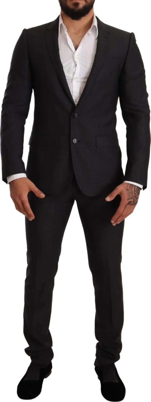 Gray Wool MARTINI Slim Fit Set Suit