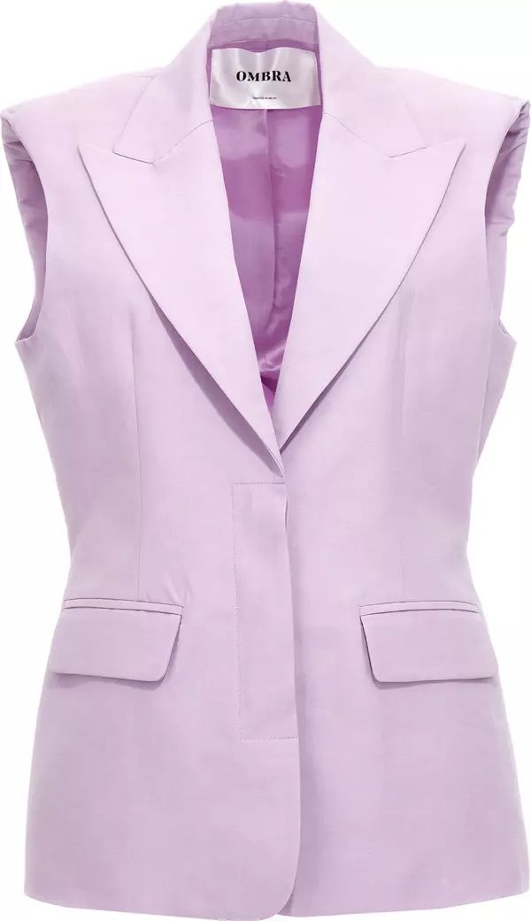 Purple Cotton Blazer