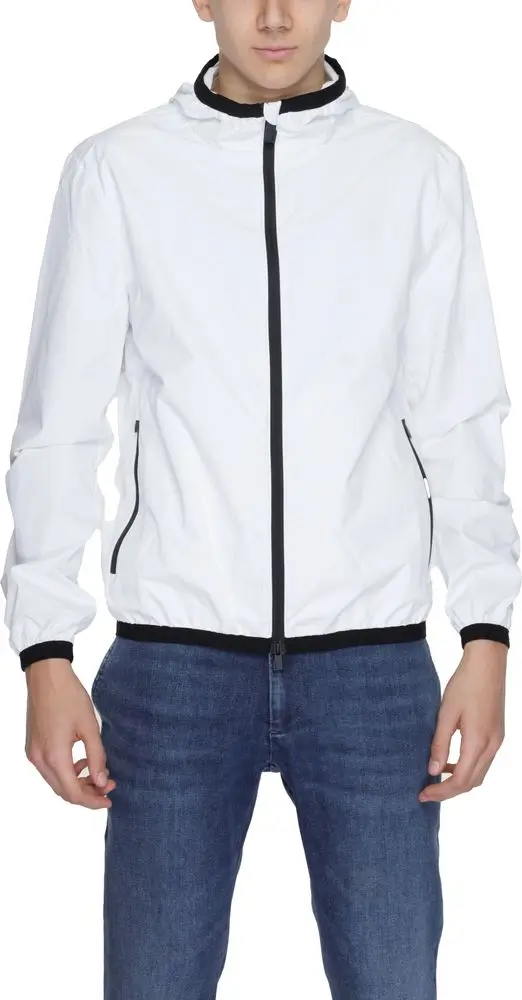 White Polyester Shell Jacket