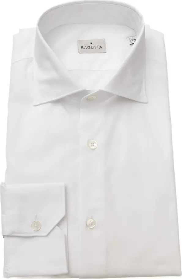 White Cotton Men Shirt
