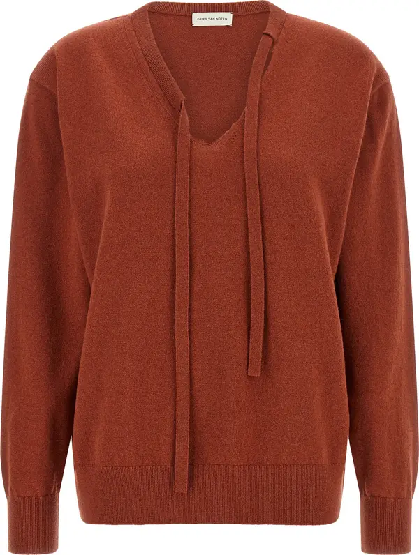 Red Cashmere Cardigan