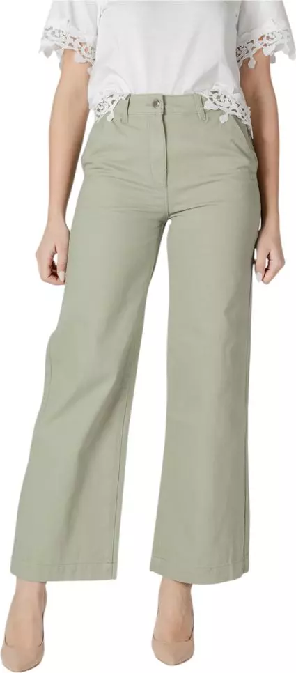 Bicolor Cotton Pants
