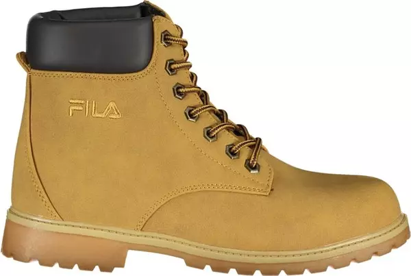 Yellow Polyester Women Ankle Boot