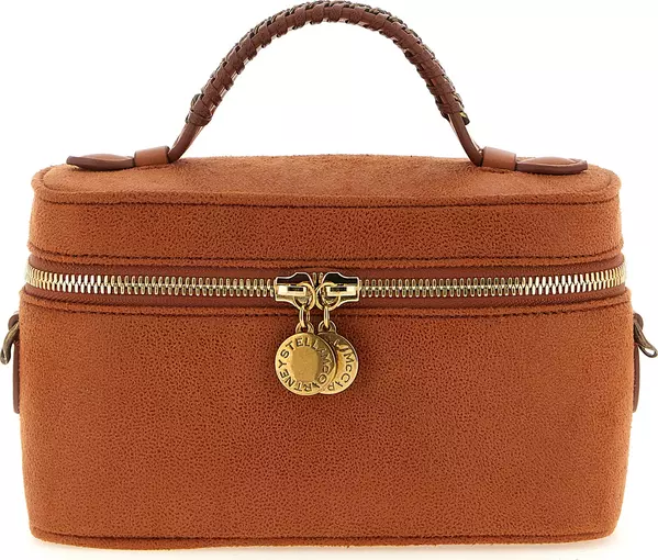 Orange Polyester Crossbody Bag