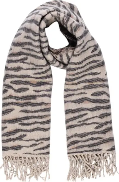 Beige Marabou Scarf