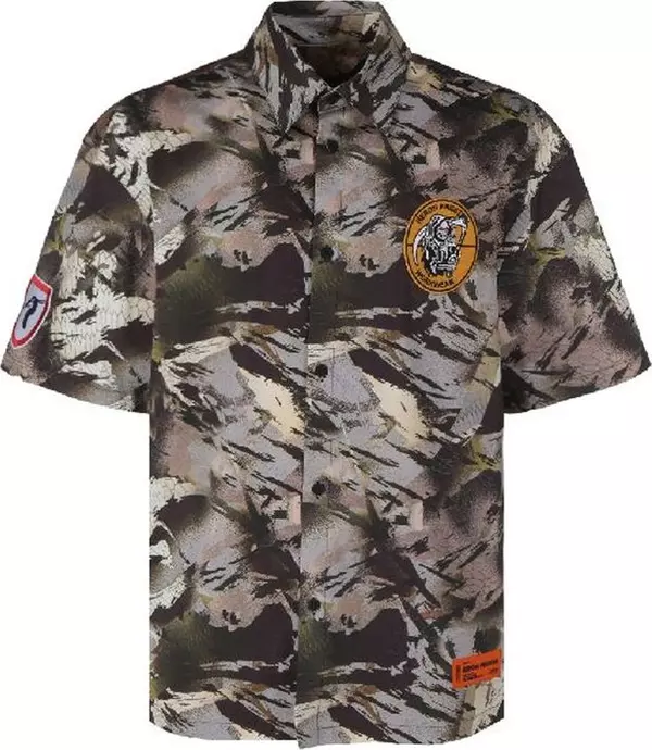 Bicolor Cotton Shortsleeve Shirt