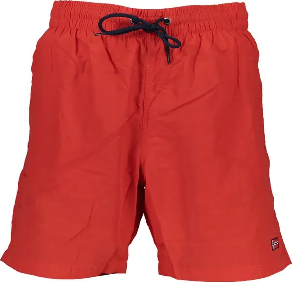 Rosso Poliammide Men's Swim Boxer