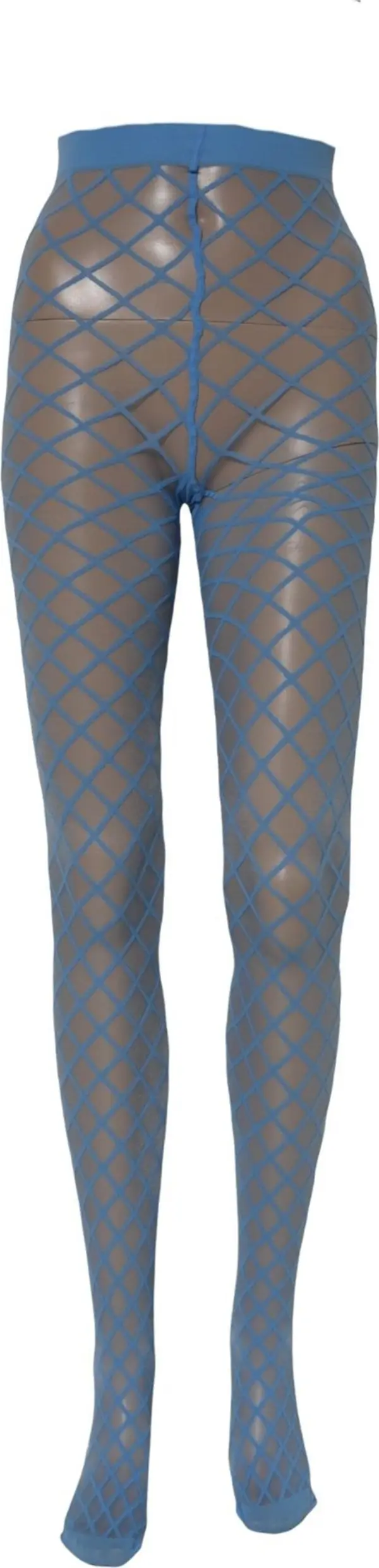 Light Blue Nylon Fishnet Pantyhose Stockings Socks