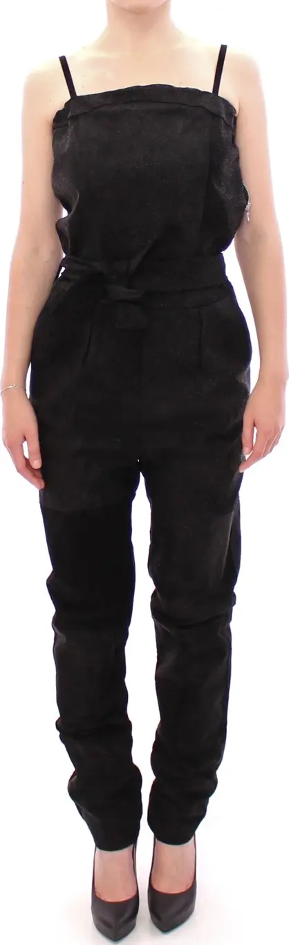 Black Leather Jumpsuit