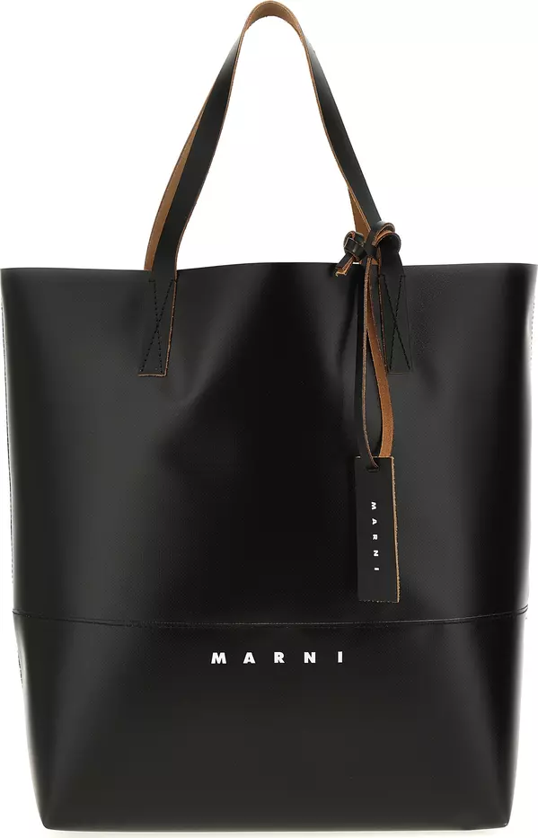 Black Polyethylene Tote Bag