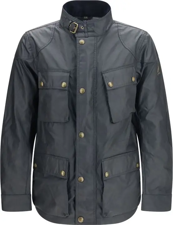 Blue Cotton Shell Jacket