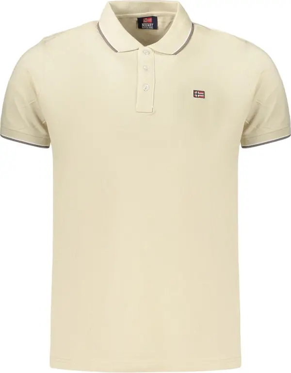 Beige Cotton Men's Polo