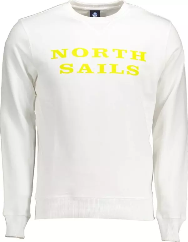 White Cotton Men's Sweatshirt