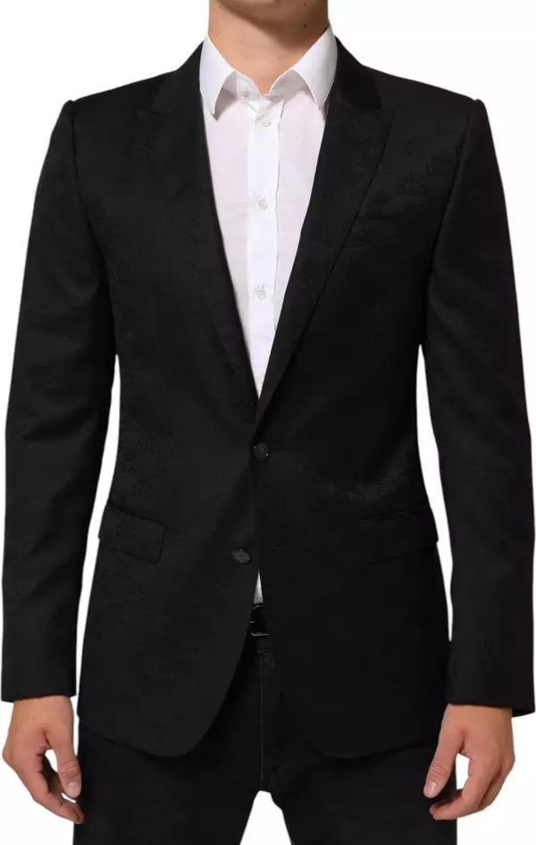 Black MARTINI 2 Buttons Suit Jacket Blazer