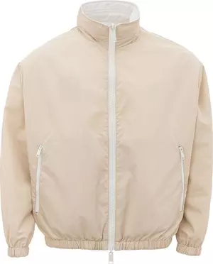 Beige Polyamide Jackets &amp; Coat