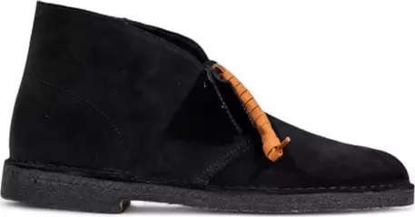 Black Suede Leather Lace-Up Boots
