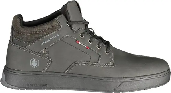 Black Polyurethane Men Sneaker